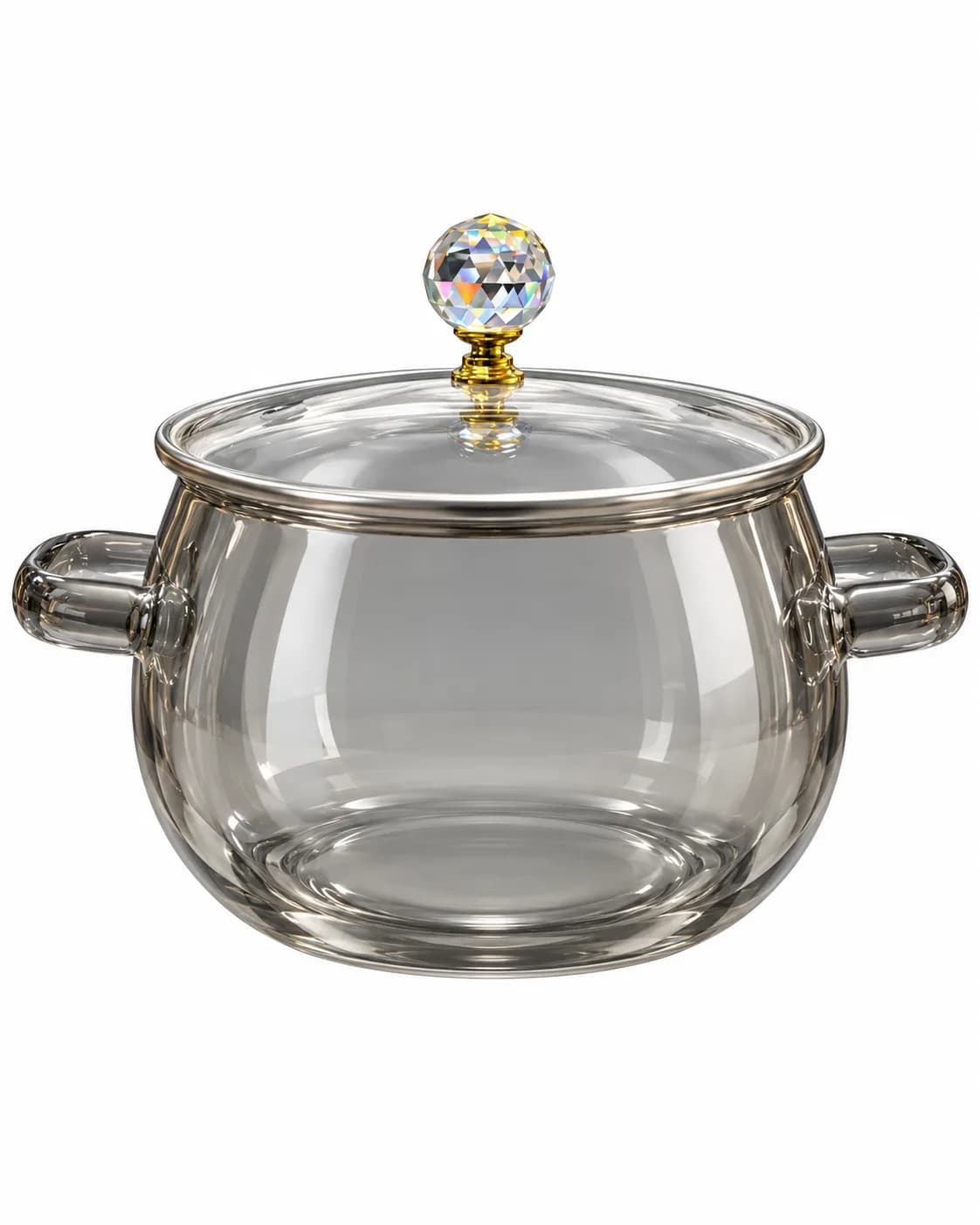 Glass bowl with lid SMBP123-A