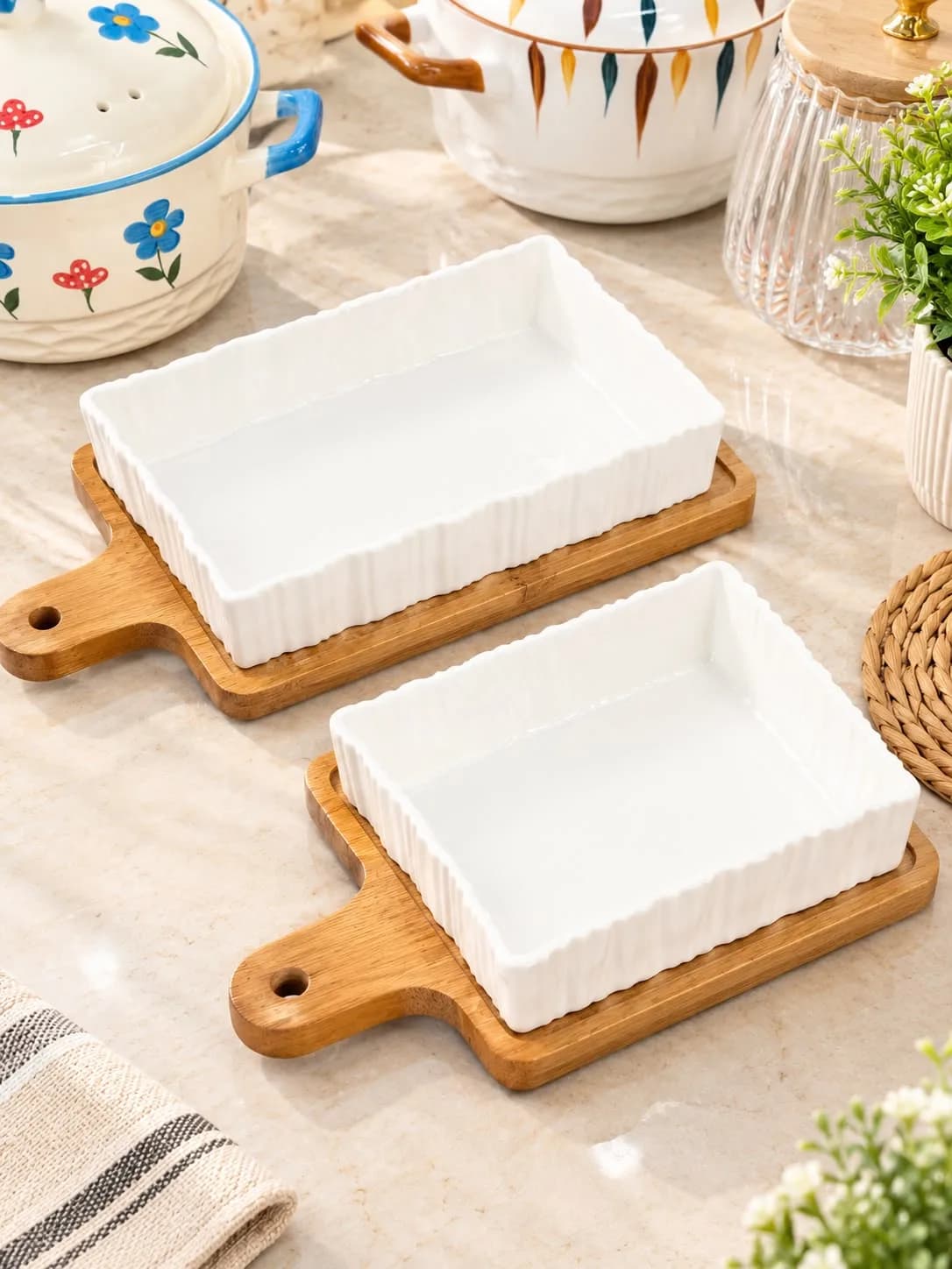 SQUARE DISH HANDLE BASE