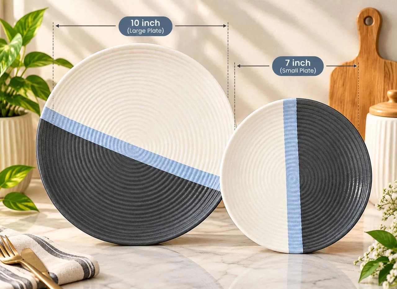PLATE TRI COLOR BLACK — image 2